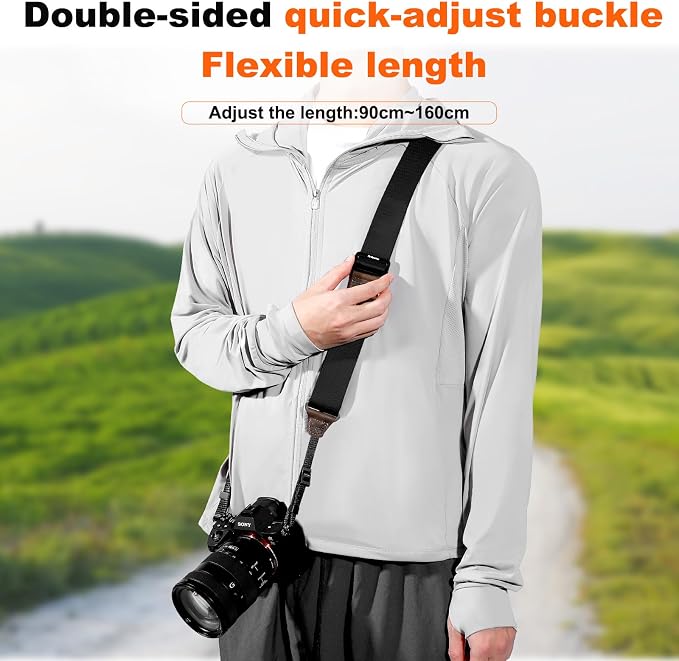Camera Strap for Photographers, Adjustable Nylon Camera Shoulder Strap Crossbody - Image 6