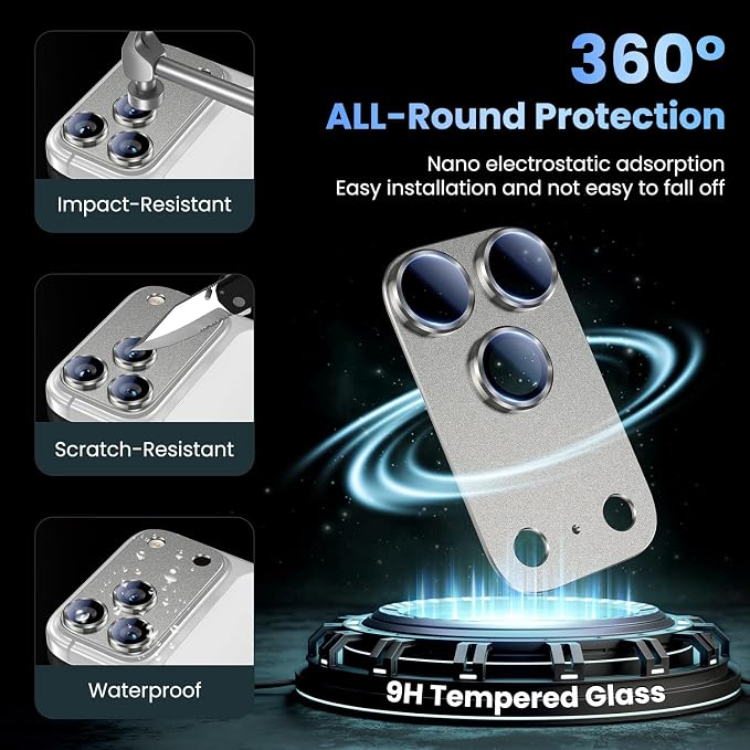 Uyiton Compatible with iPhone 17 Pro Camera Lens Protector - Image 2