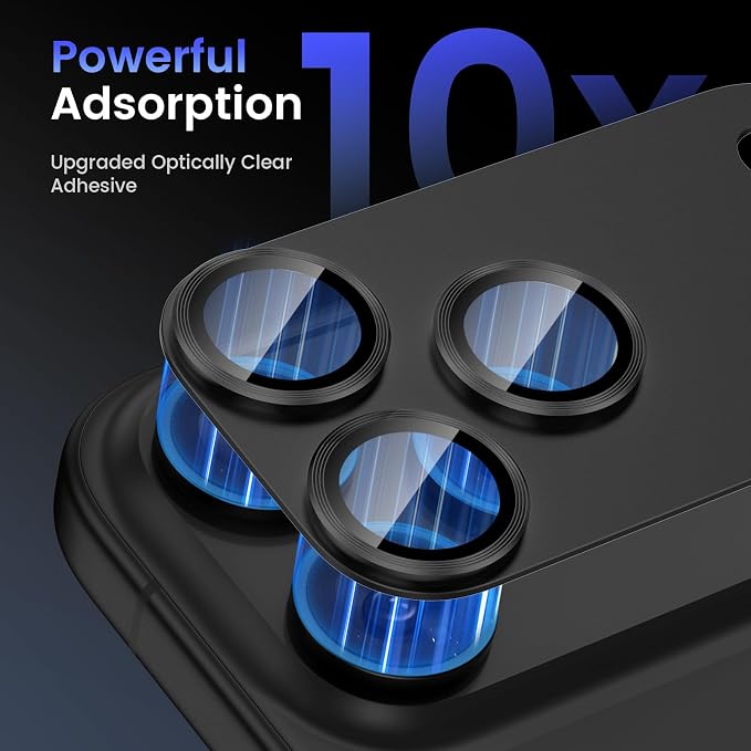Tensea for iPhone 17 Pro Camera Lens Protector, Metal Aluminum Alloy Tempered - Image 4