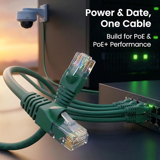 GEARit Cat 6 Ethernet Patch Cable 1 ft Green Cat6 Patch Cables 1ft - Image 7
