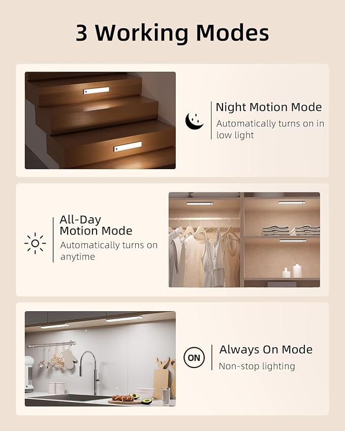 EZVALO 3-Pack Under Cabinet Lighting - Image 7