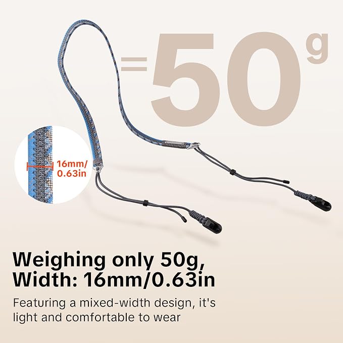 PGYTECH Camera Shoulder Strap Slim Trendy Style, Quick Release Braided Rope - Image 4