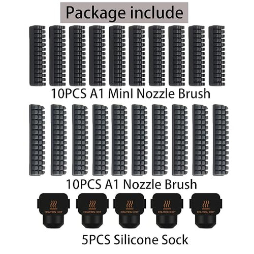 3D Printer Silicone Sock and Nozzle Brush - Image 2