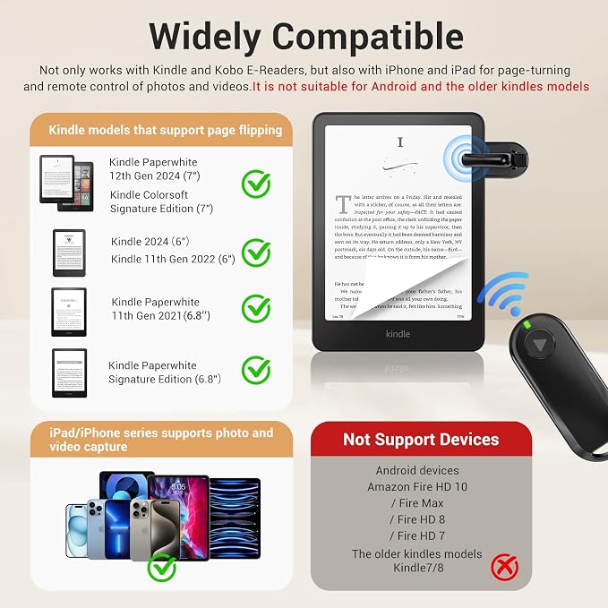 CoBak Remote Page Turner – Page Turning & Camera Remote Shutter - Image 7