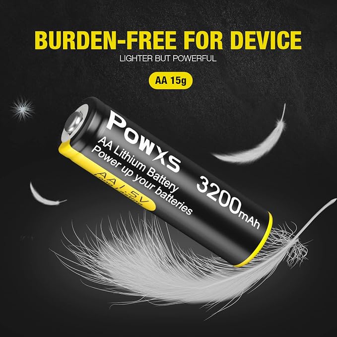 POWXS AA Lithium Batteries, Video Doorbell, Flashlight, Remote Control - Image 6