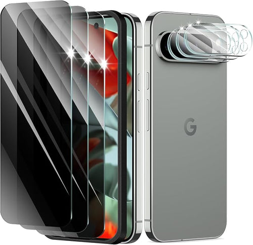3+3+1-Pack, Privacy Screen Protector and Camera Lens Protector by ScreenProtectorCase