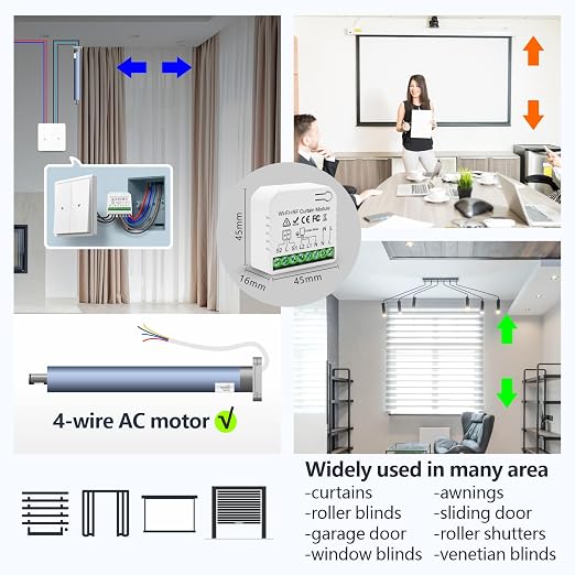 DieseRC 5pcs Wireless Smart Roller Shutter Controller - Image 4