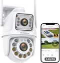 BOAVISION 5G/2.4G WiFi Outdoor Security Camera, Wireless PTZ Dual Lens by BOAVISION