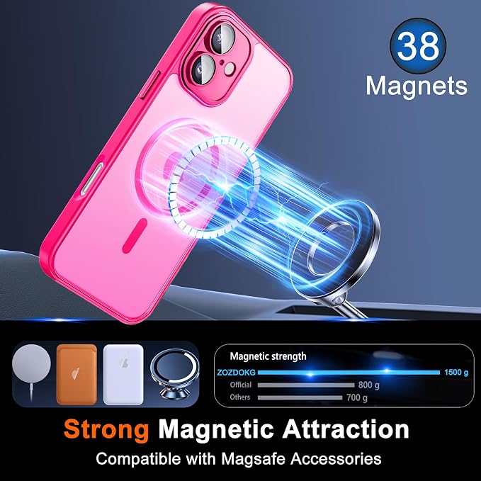 for iPhone 16 Plus Case with Privacy Screen Protector and Camera Protection - Image 3