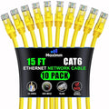 Maximm Cat 6 Ethernet Cable 15 ft by MaximmCable