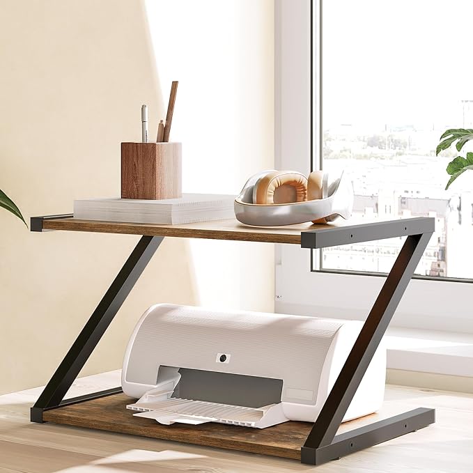 YATINEY Desktop Printer Stand, 2-Tier Printer Table - Image 5