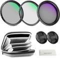 NEEWER 77mm Variable ND + CPL + UV Filter Kit by Neewer