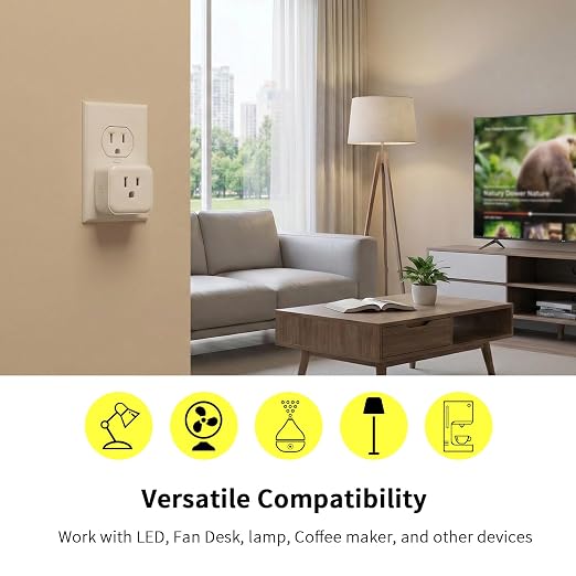 Minoston Smart Plug, 15A Mini Z-Wave 800 Series Plug-in Socket - Image 4