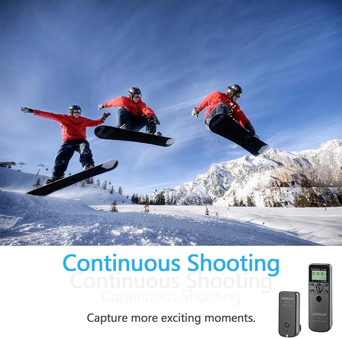 AODELAN Camera Wireless Shutter Release Timer Remote Control - Image 6