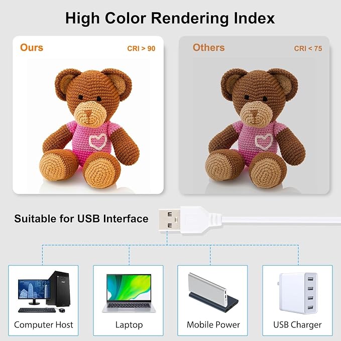23cm Ring LED Panel Folding Portable Light Photo Lighting Studio Shooting Tent - Image 6