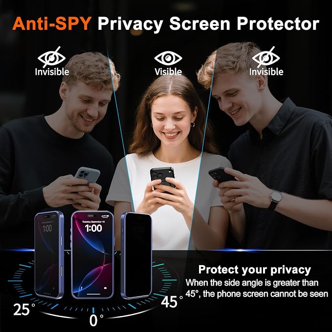 for iPhone 15 Plus Case with Privacy Screen Protector and Camera Protection - Image 7