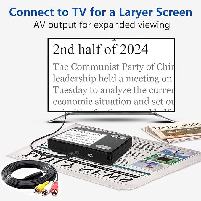Digital Magnifier 3.5 Inch, 2X-32X Zoom Portable Digital Video Magnifier - Image 5