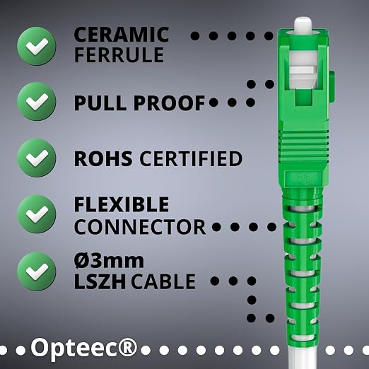 opteec® - Shielded Fibre Optic Cable - 7M - ORANGE/SFR/BOUYGUES/SOSH/RED by SFR - Image 7