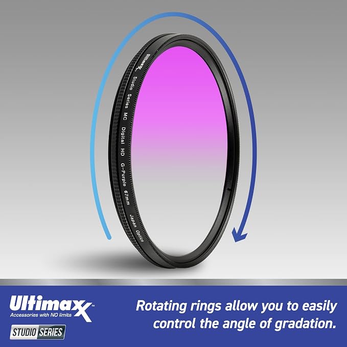 62MM Ultimaxx Professional Six Piece Gradual Color Filter Kit - Image 3