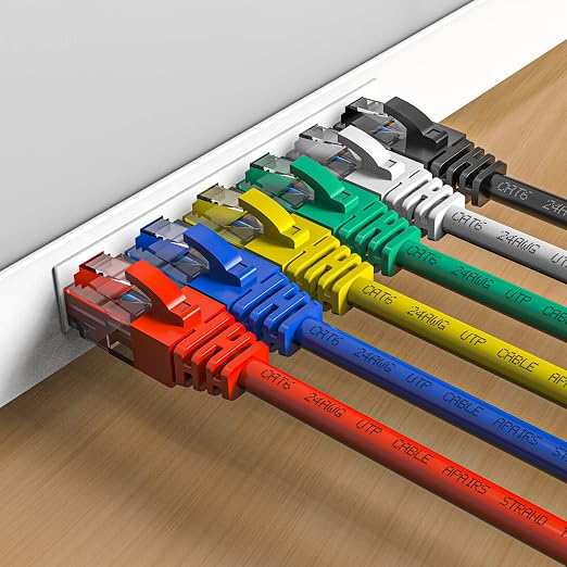 Cat6 Patch Cables 2 Feet, Cat 6 Ethernet Cable, 24AWG CCA Cord, UTP Network - Image 2