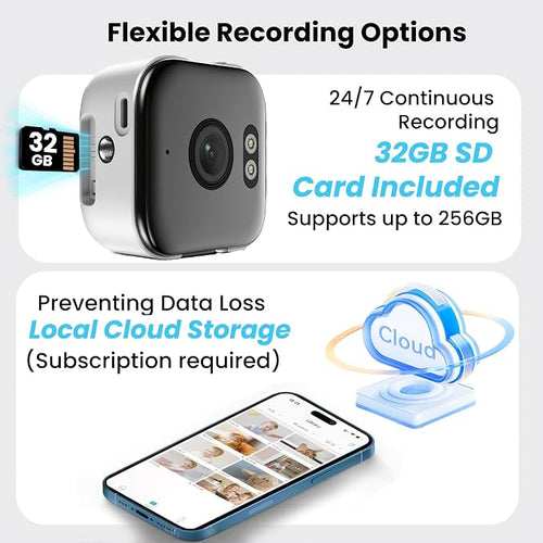 2K Window Camera with 32GB Memory Card, 5GHz & 2.4GHz WiFi Indoor Cameras - Image 2