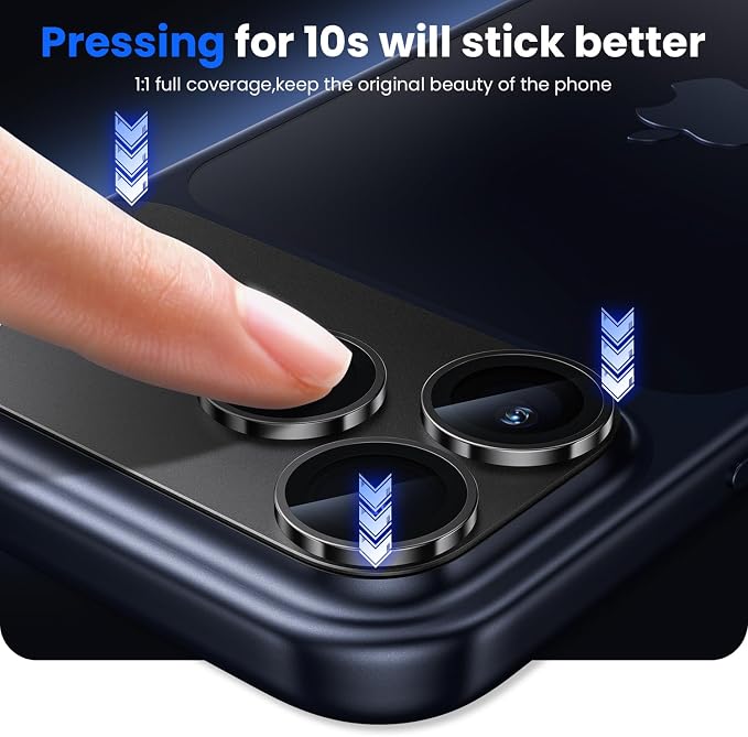 WSKEN for iPhone 17 Pro Camera Lens Protector, Metal Aluminum Alloy Tempered - Image 5