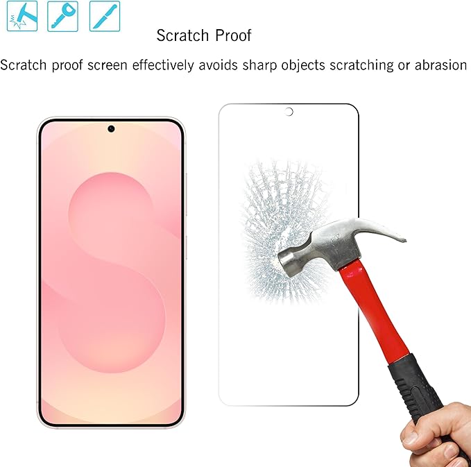 Ailun Glass Screen Protector for Galaxy S25 3 Pack + 3 Pack Camera Lens - Image 3