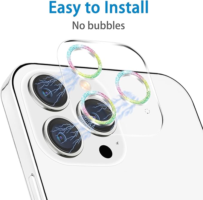 【3 Pack】Dengduoduo Tempered Glass Camera Lens Protector - Image 5