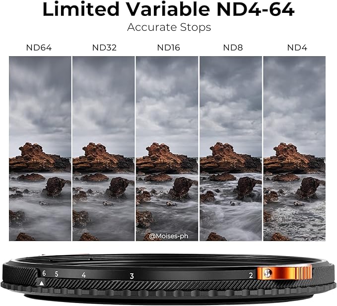 K&F CONCEPT 67mm ND4-64 ND Lens Filter Variable & CPL Polarizers Filter 2-in-1 - Image 4