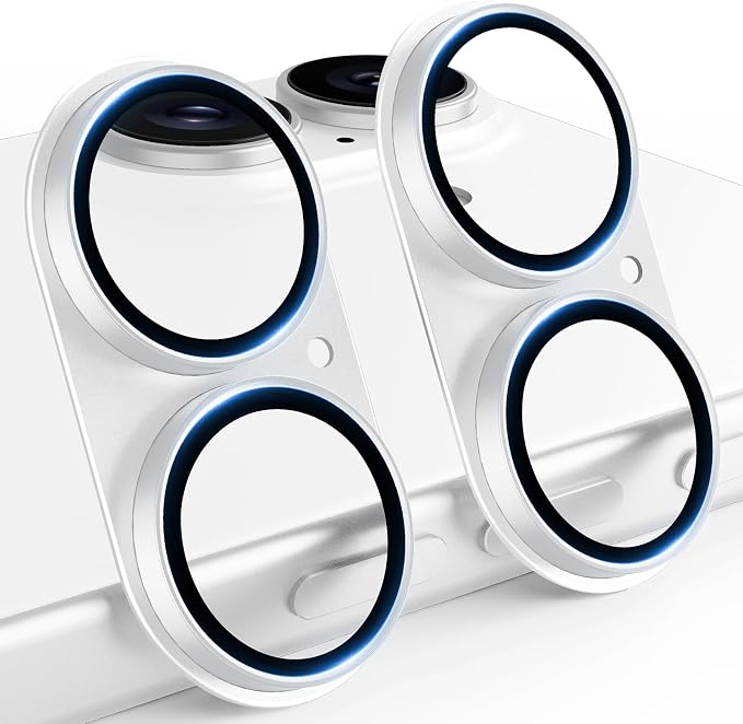 TAURI 2 Pack for iPhone 16/16 Plus Camera Lens Protector, Full Coverage by TAURI