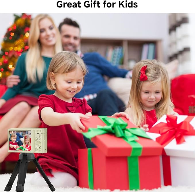 Digital Camera, FHD 4K 44MP Digital Camera, 16X Digital Zoom, Digital Point and - Image 6