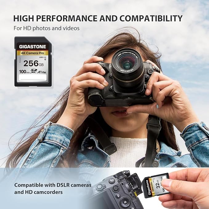 【5-Years Data Recovery】 GIGASTONE 256GB SD Card - Image 5