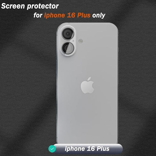2 Pack for iphone 16 Plus Back Screen Protector Flexible Film Not Tempered Glass - Image 2