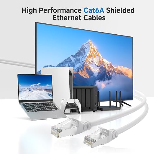 Cable Matters 10Gbps Snagless Shielded Cat 6A Ethernet Cable - 75ft - Image 2