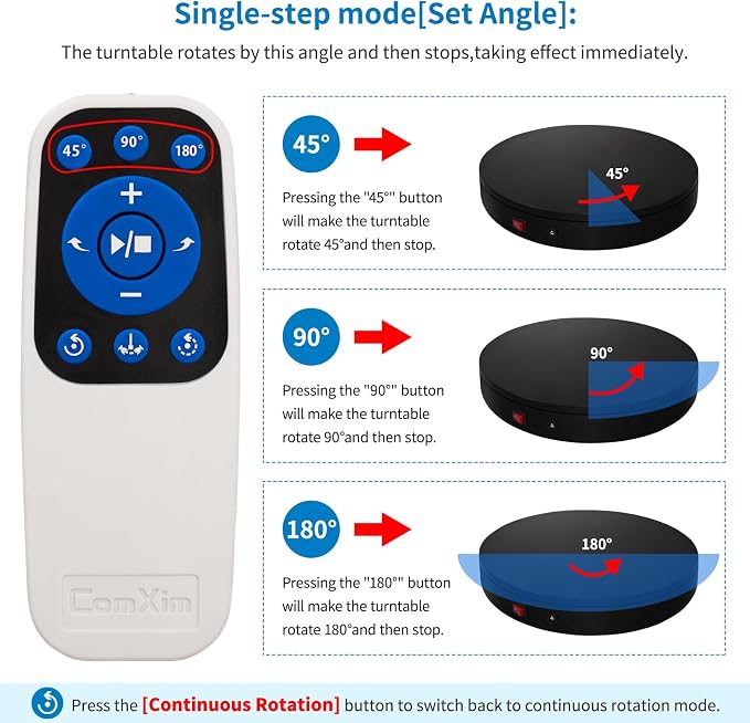 360 Rotating Platform, 13.8Inch/35cm Remote Motorized Turntable, 400lbs - Image 4