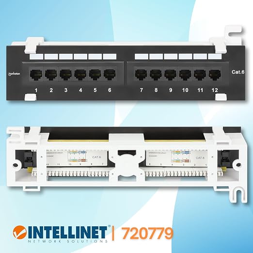 MANHATTAN 12-Port Network Patch Panel Cat-6 – 1U UL Listed - Image 3