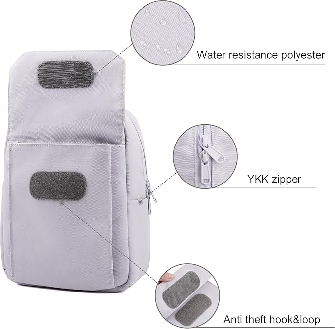 TULLIO Camera Bag Crossboy Camera Sling Chest Bag Backpack Waterproof - Image 5