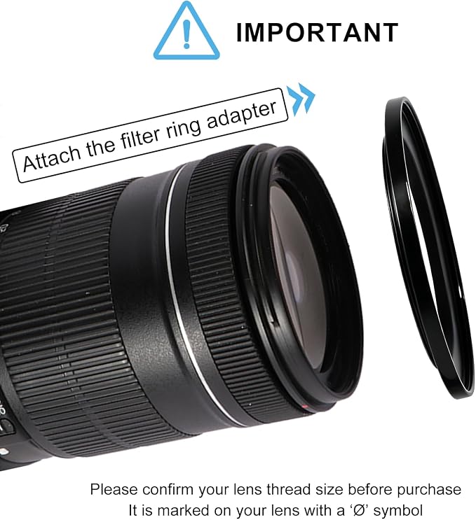 Camkix 67-82mm Step-Up Filter Ring Adapter, 67mm to 82mm - Image 4
