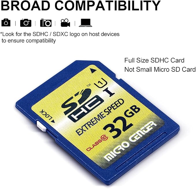 32GB Class 10 SDHC Flash Memory Card Full Size SD Card USH-I U1 Trail Camera - Image 5