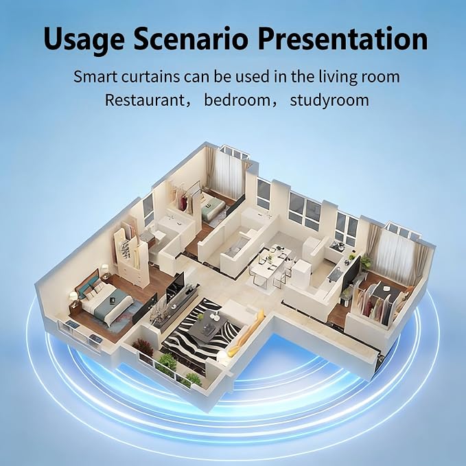Wifi Motor with Plug for Smart Curtain Track System, Automatic Ceiling Curtain - Image 9