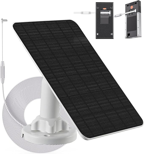 3W/5V Solar Panel with Built-in 4000mAh Battery, USB-C Port, 13.2ft/4m Charging by Inspirationlightsupyourlife