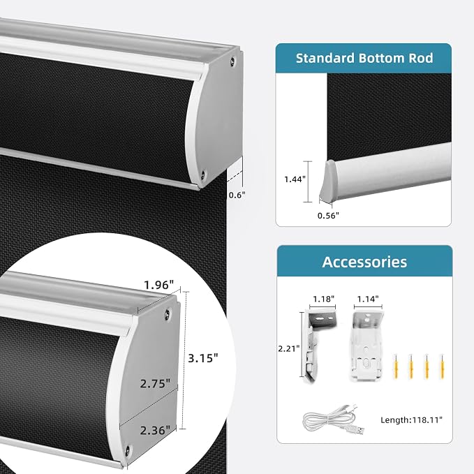 SmartWings Motorized Roller Shades 5% Openness Work - Image 7