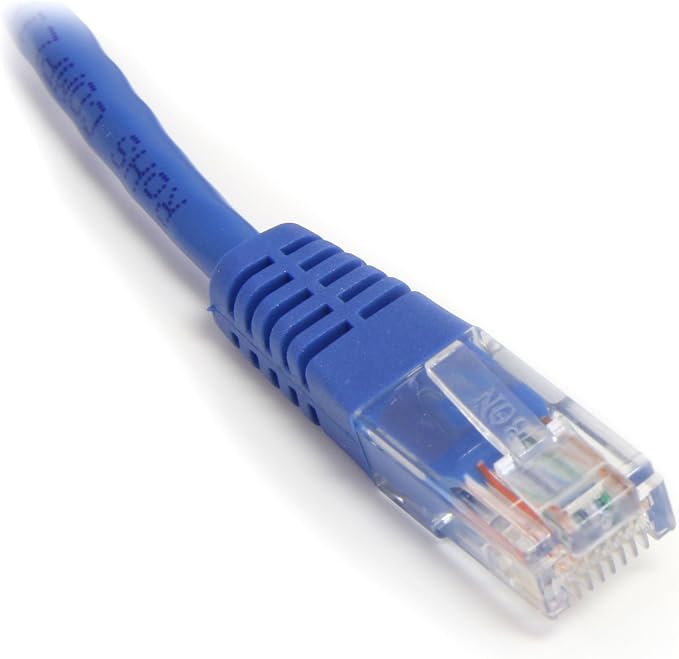 StarTech.com Cat5e Ethernet Cable - 30 ft - Blue - Patch Cable - Molded Cat5e - Image 2