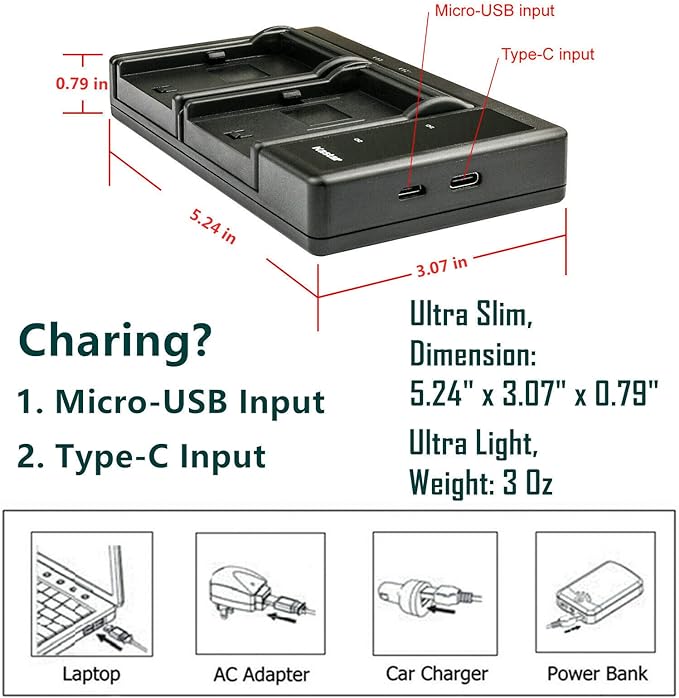Kastar 4-Pack Battery and LTD2 USB Charger - Image 4