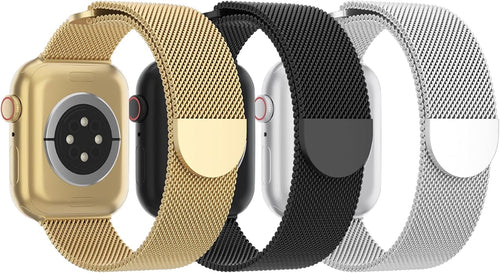3 Pack Mesh Metal Band Compatible by Steezrd