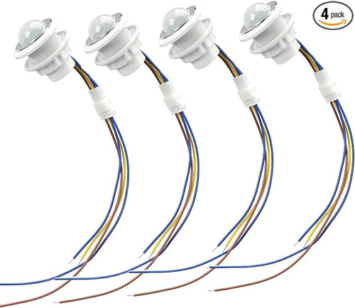 4 Pack PIR Motion Sensor Light Switch, AC 110-240V Adjustable LUX Light by Unknown