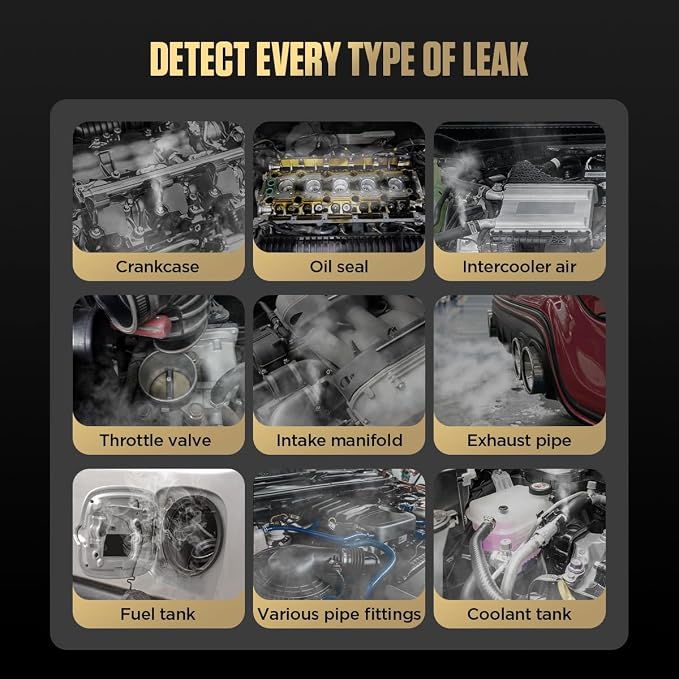Automotive Smoke Machine EVAP Leak Detector Vacuum Leak Tester 12V Car Fuel - Image 2