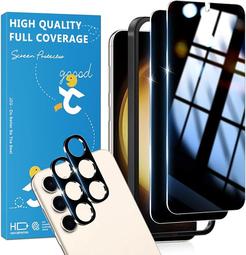 2 Pack for Samsung Galaxy S23 Plus Privacy Screen Protector, 2 Pack Camera by JavoYion