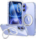 toushion 3 in 1 for iPhone 16 Plus Case Clear Ring Holder | Screen Protector *1 by Unknown