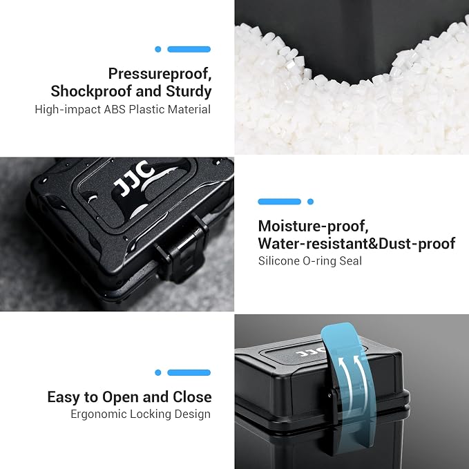 DB-110 LI-92B LI-90B NP-50 Battery and SD Micro SD Card Case, Water-Resistant & - Image 4